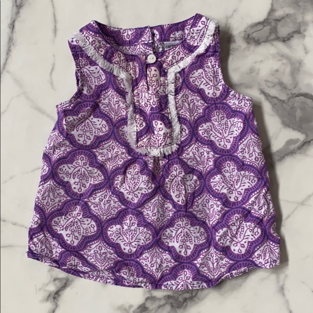 Carter’s Girls Purple Sleeveless top, 18 months